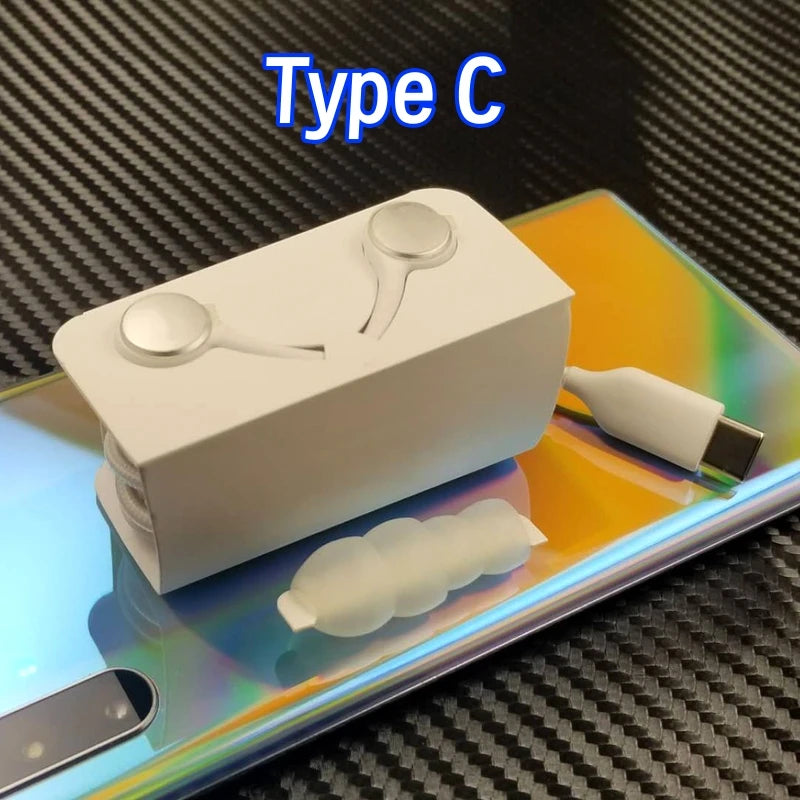 Original Type C Wired Headphones For Samsung Galaxy S25 S24 S23 S22 S21 Ultra 3.5mm AUX Earbuds Note20 A54 A53 Xiaomi Earphone