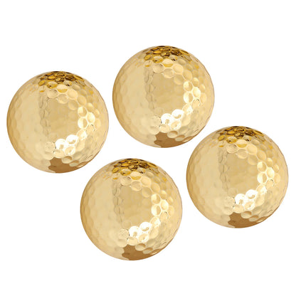 Double Layer Gold Plated Golf Ball Accessory Set, 4 Pieces