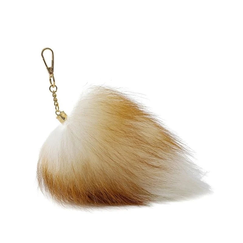 Fluffy Wolf Tail Keyring Charm