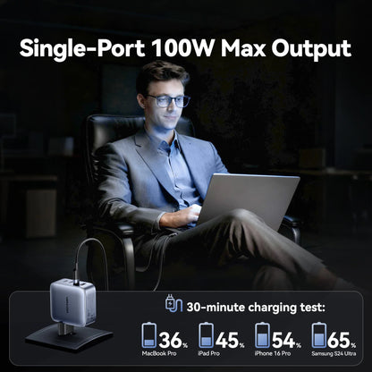 100W GaN USB C Fast Charger With USB PD Quick Charge