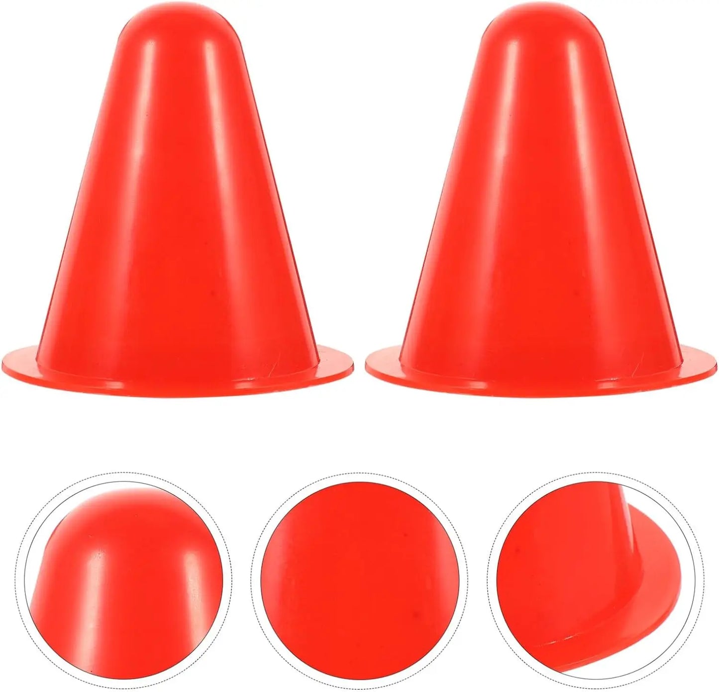10 PCS Multiple Colors Plastic Cones Soccer Training Cones Roller Skating Training Football Training Equipment