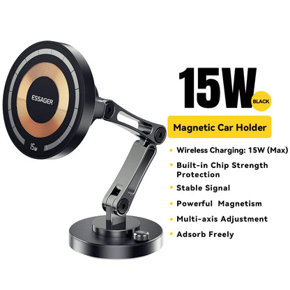 Magnetic Wireless Car Charger Holder 15W For MagSafe iPhone 15 14 13 Pro Max