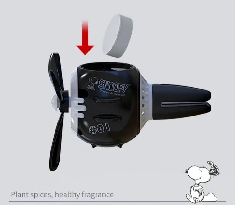 Snoopy Air Freshener Flying Propeller Pilot Series Car Accessories Anime Figures Aromatherapy Fragrance Diffuser Car Decor Gifts