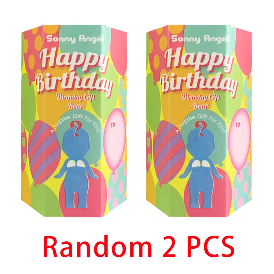 New Sonny Angel Blind Box Birthday Series Animal Anime Figures Ornaments cute Dolls Fans Desktop Car Ornament Christmas Gift