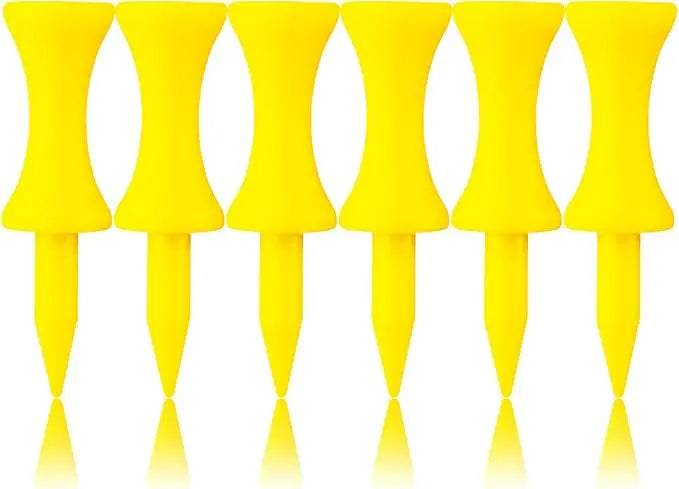 Plastic Golf Castle Tees Step Down Unbreakable Mixed or Same Height Value 50 Pcs, 2 3/4, 2 1/4, 2, 1 3/4, 1 1/2 Inch Length