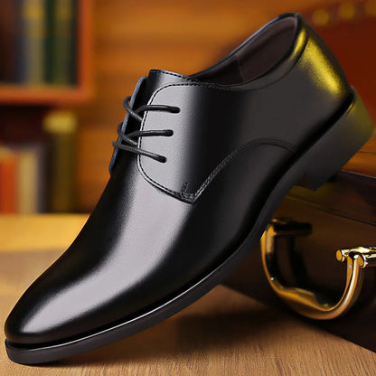 Men's Leather Business Shoes Non Slip Soft Sole Formal Casual Footwear