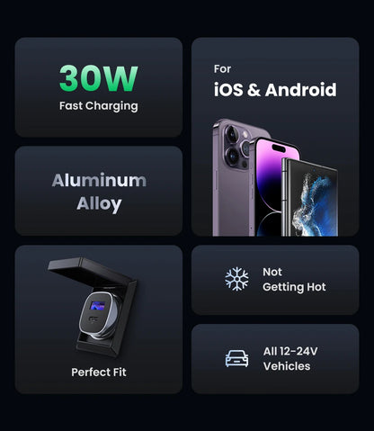 Car Charger Type C PD Fast Charger 4.0 3.0 For Mobile Phones