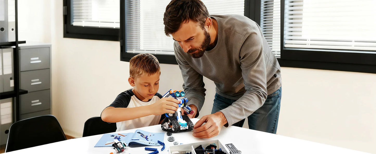 Apitor STEAM Robot Toy 6-in-1 Robot Building Kit for Boys Age 8-12 Remote Control Coding Toys Educational Robotics Gift for Kids