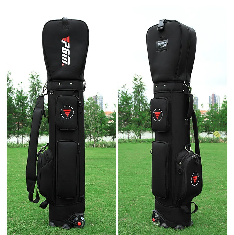 PGM Golf Bag with Wheels Ultra-light Sport Standard Golf Bags Large Capacity Golf Aviation Ball Storage Multifunctional QB069