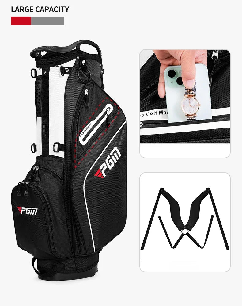 PGM Golf Bags Men Women 14 Insertion Lightweight Portable Shoulder Strap Bracket Bag QB147