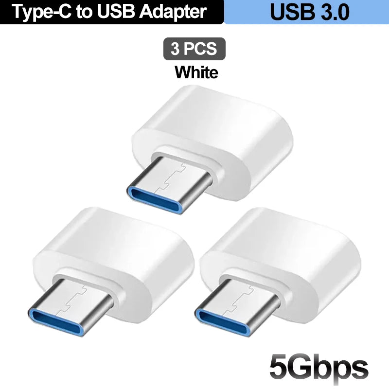 For Mobile Phone USB Female to Type C Male Adapter OTG 15.5CM Long Cable For Xiaomi Samsung S20 Huawei OTG Data Cable Converter