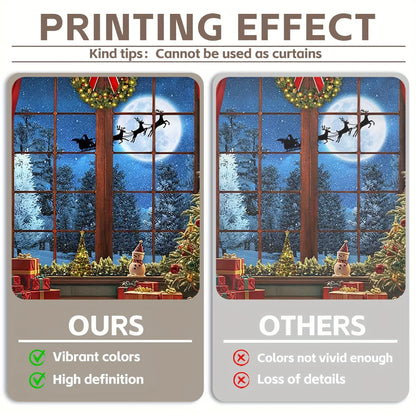 Winter Wonderland Backdrop Terylene Decor For Christmas And Photo Shoots