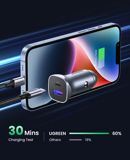 Car Charger Type C PD Fast Charger 4.0 3.0 For Mobile Phones