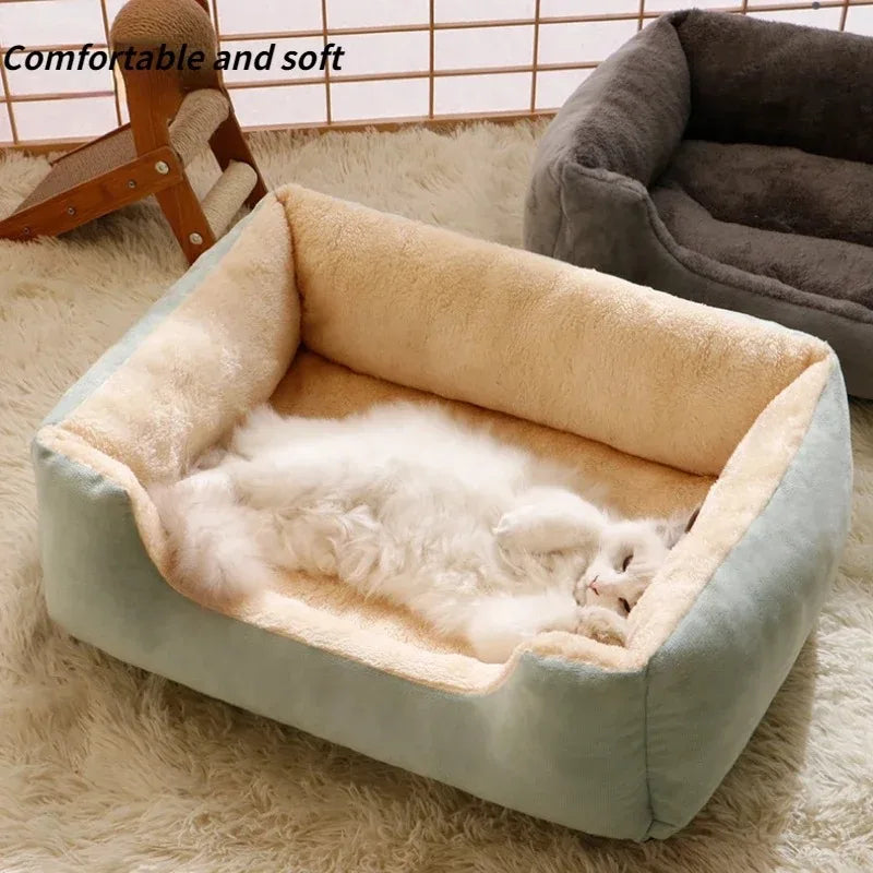 Cat & Dog Bed – Soft Cushion, Indoor Pet House, Winter Accessories