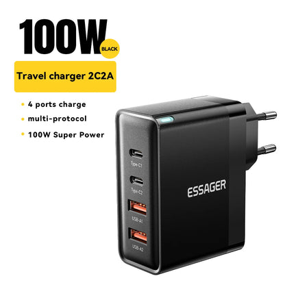 100W USB Type-C Charger PD QC4.0/3.0 Fast Charging