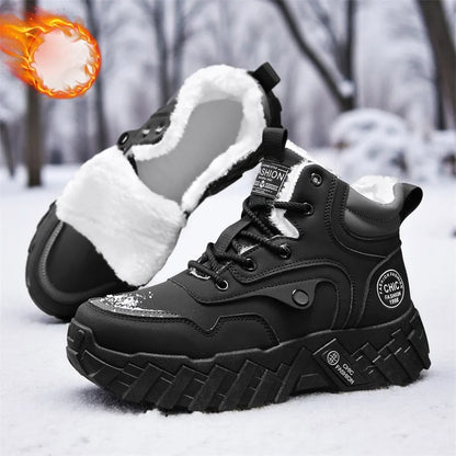 Leather High-Top Outdoor Boots For Men Ankle Hiking