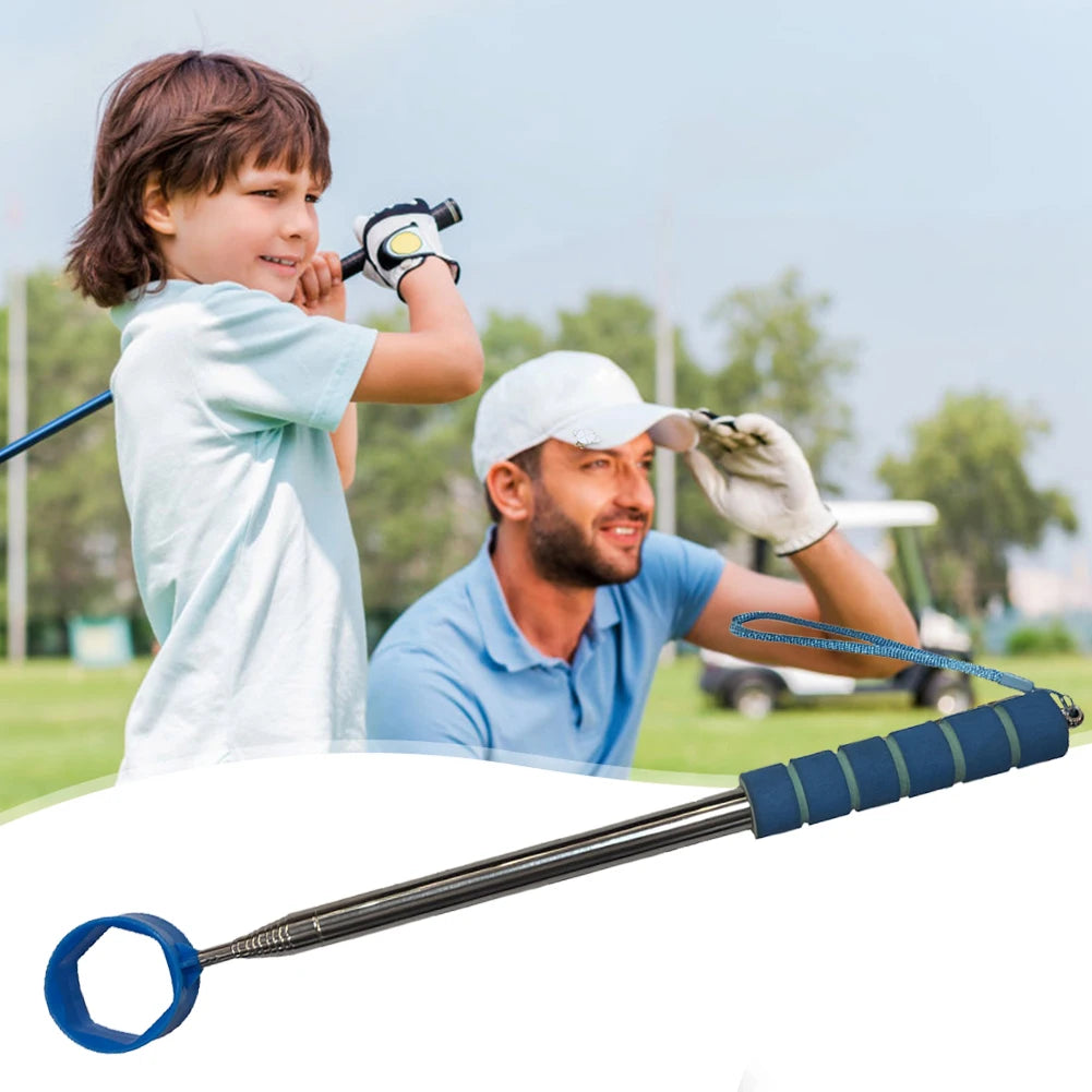 8.86 FT Telescopic Golf Ball Retriever Golf Ball Pick Up Retriever Grabber Extendable Golf Ball Retriever Gift for Golfer