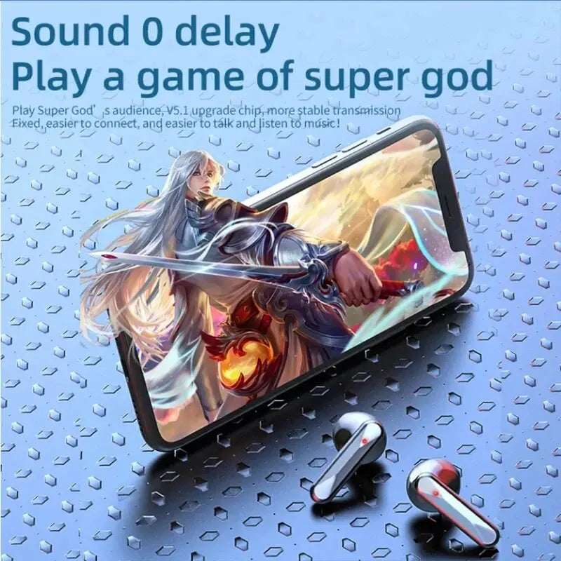 S20 Bluetooth Earphone Headphones Mirror Wireless Stereo Headset  with Digital DisplayTouch Control Sports Earbuds for Gaming