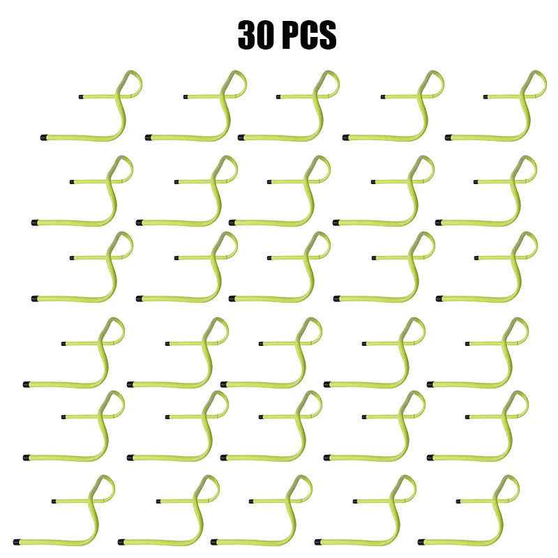 5/10/20/30Pcs 30cm Football Hurdle Portable Speed Agility Training Equipment Hurdle Ladder Safety Soccer Stable Rack