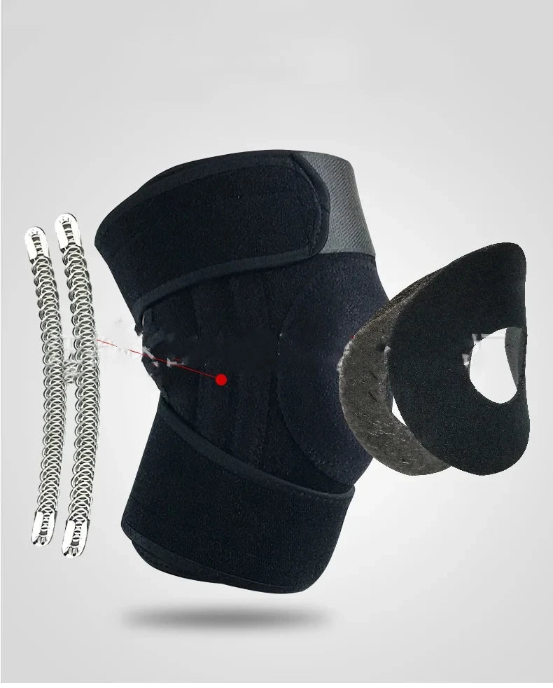 Sports knee pads, outdoor hiking, basketball, cycling, knee pads, running, strengthening protective gear, spring knee pads