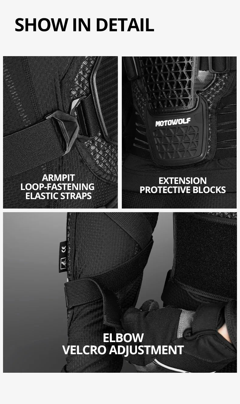 Motorcycle Jacket Men Women Armor Jacket Motorbike Body Protective Motocross Racing Jacket CE Certified Riding Protective Gear