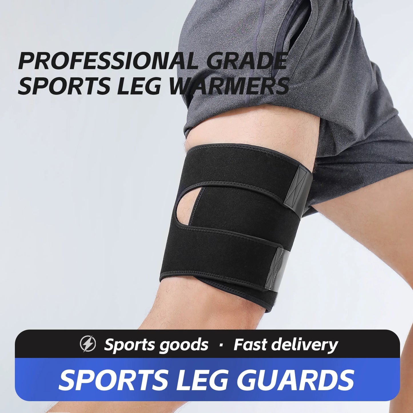 1Pc Large Thigh Support Bracket,Adjustable With Thigh Cover,Used For Groin And Limb Support,Fitness Leg Cover,Leg Protection
