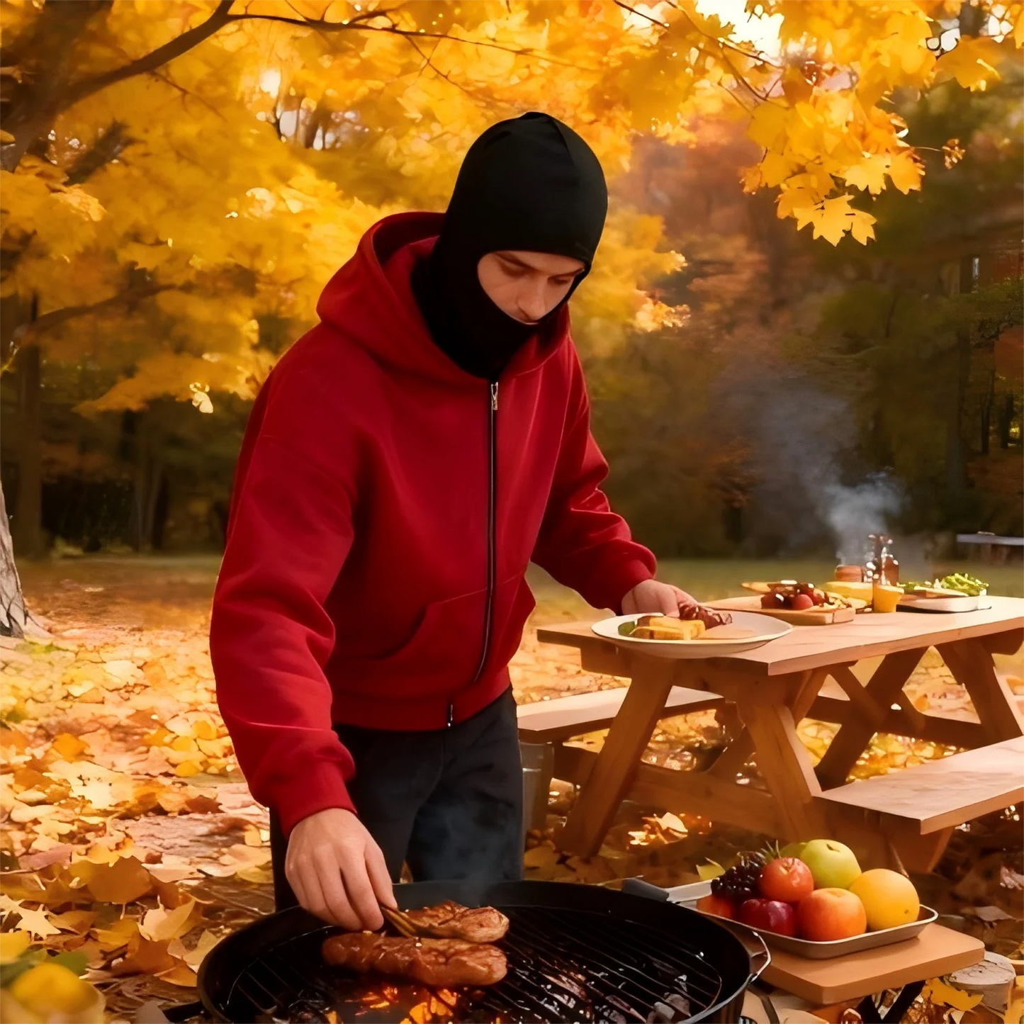 Men's masked Hoodies Long Sleeve Casual With Zipper Sweatshirts New Spring Hip Hop Pullover Sports Top Male Hooded Sweatshirts