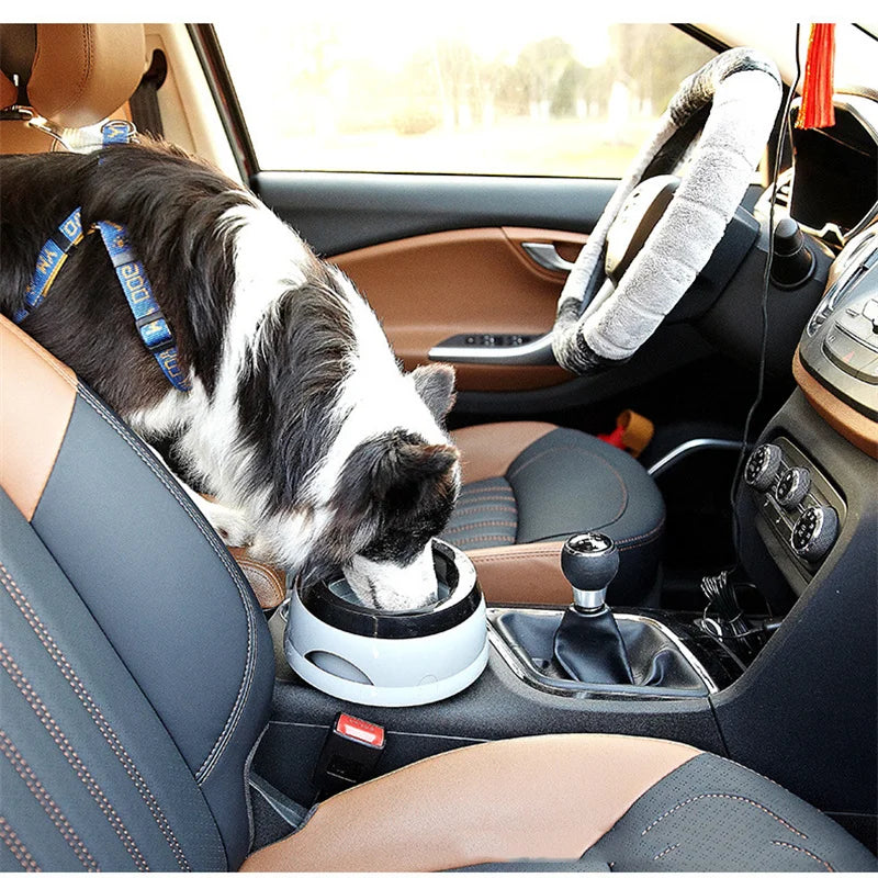 Pet Dog Bowls Floating Not Wetting Mouth Cat Bowl No Spill Drinking Water Feeder Plastic Portable Dog Bowl dog accessories