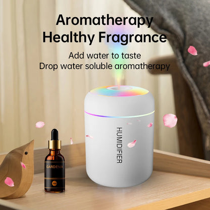 180ml Mini USB Humidifier Aroma Diffuser With Lights For Car And Home