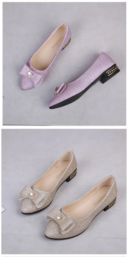 Women Bowknot Flat Shoes Slip-On Casual PU Insole Lined