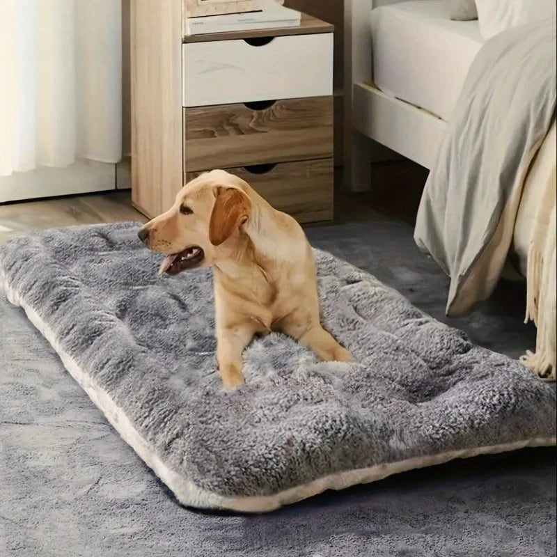 Large Plush Dog Bed Sofa – Super Soft Thickened Pet Mat for Small to Large Dogs