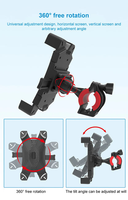 Universal Bicycle Phone Holder Mount Plastic Fixed Frame