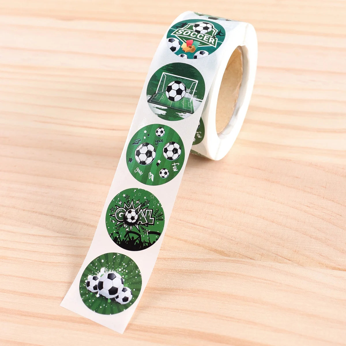 500pcs Soccer Stickers Football Theme Label Sealing Sticker for Boys Birthday Baby Shower Party Supplies Sports Theme Decor