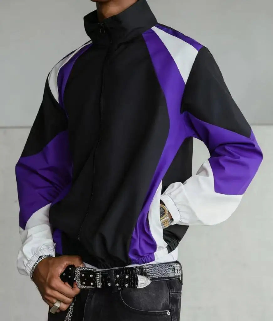 Men's color-blocked jacket, lightweight, casual, travel, windproof and wear-resistant, high-quality fabric, boyfriend gift