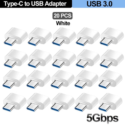 USB A Female to USB-C Male OTG Cable Length 15.5 Cm