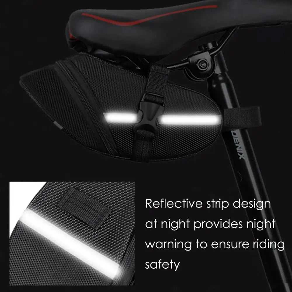 DOMEN Bicycle WaterProof Saddle Bag Bicycle  Reflective Tail Bag MTB Bike Universal Rear Bag Outdoor Bicycle Accessories
