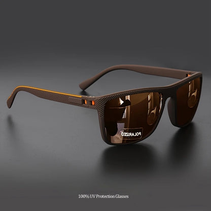 Polarized Square Frame Sunglasses Multicolor Lenses UV400