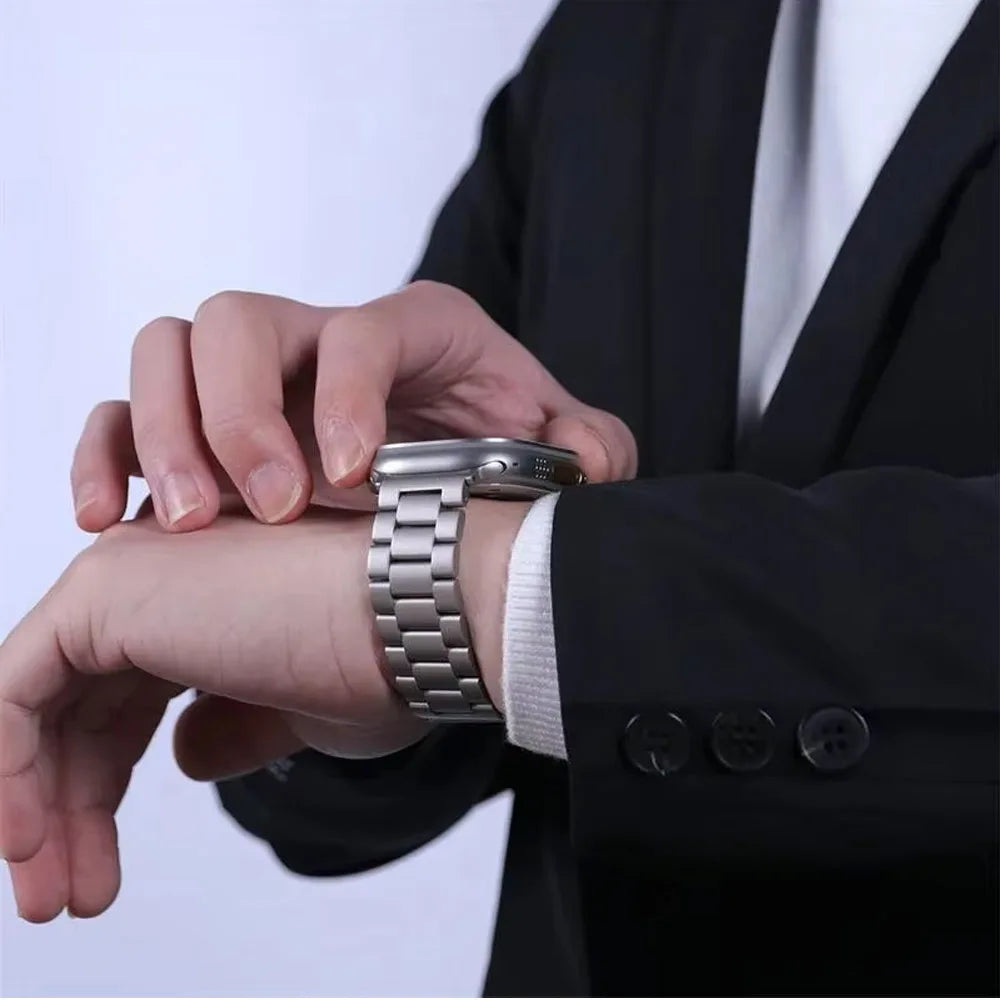 Stainless Steel Metal Strap for Smartwatches (40–49mm)