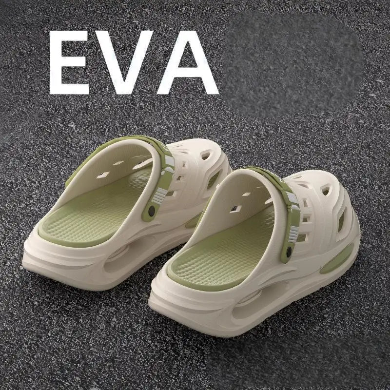 Men's Slippers With Thick Sole, Non-Slip EVA Outsole