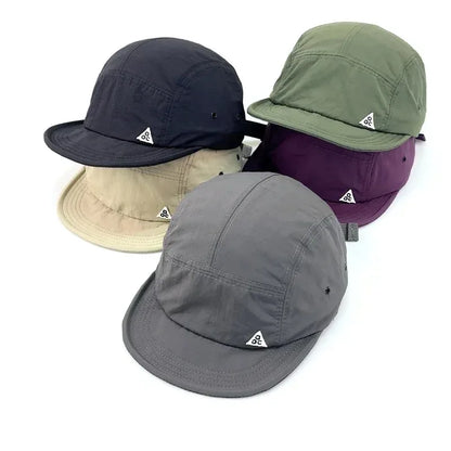 5 Panel Short Brim Quick Dry Baseball Cap Polyester One Size Unisex UPF50 Plus