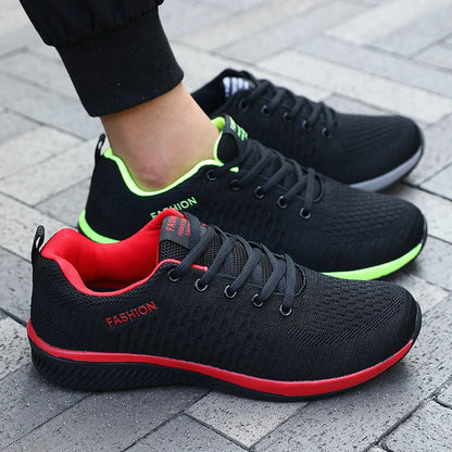 Men's Mesh Running Sneakers Breathable Knit Lightweight Casual Shoes Size 39-46