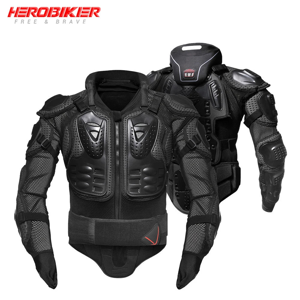 HEROBIKER Motorcycle Jacket Men Motorcycle Armor Moto Body Armor Motocross Riding Jacket Racing Motorbike Body Protection S-5XL