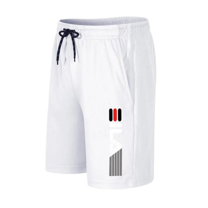 Unisex Quick-Dry Mesh Running Shorts With Drawstring Pockets