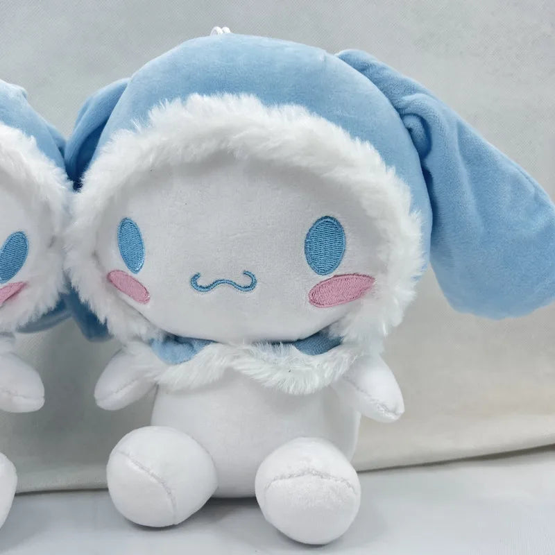 25Cm Kawaii Sanrio Anime Plush Toy Cartoon Roll Cinnamoroll Soft Stuffed Plushie Doll Baby Girl Pillow Home Ornament Couple Gift