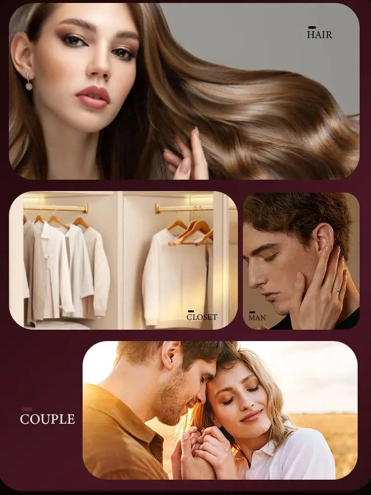 Set of 2 Coconut Perfume Sprays - Dual-Use Hair & Body Freshener with Long-Lasting Aroma, Compact & Travel-Ready Fragrance Spray