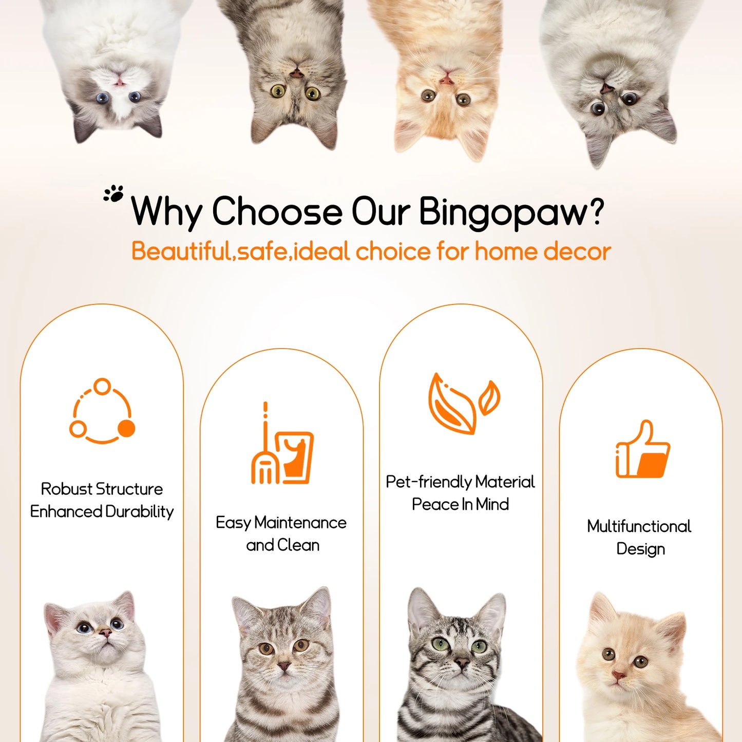 3-Tier Cat Tree Padded Plush Napping Perches Kitten Condo Sisal Rope Scratching Posts and Hanging Toy Tower for Indoor Kitties