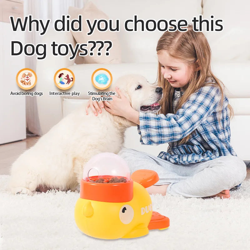 Little Yellow Duck Pet Leaking Toy – Interactive Educational Training Device for Puppies