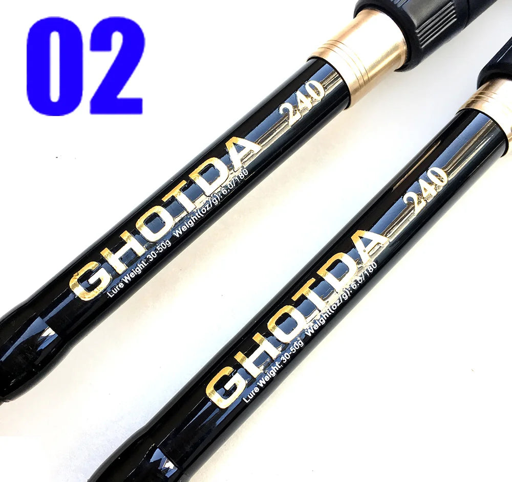 1.6-2.4m Telescopic Fishing Rods Ultralight Weight Spinning Casting Carbon Pole Fishing Accessories Lure Weight 10-30g