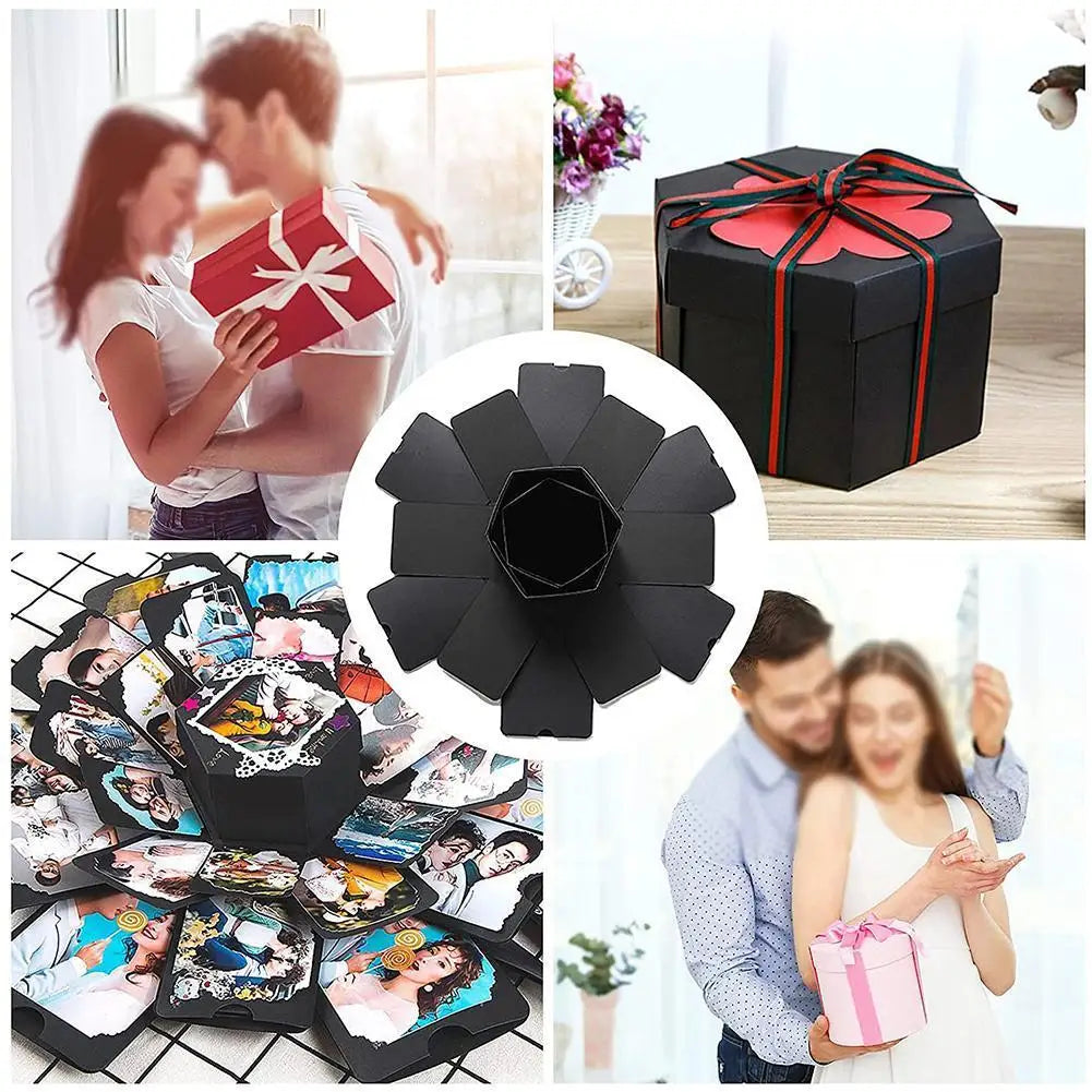 Explosion Box Gift DIY Photo Album For Anniversary Valentine's Day