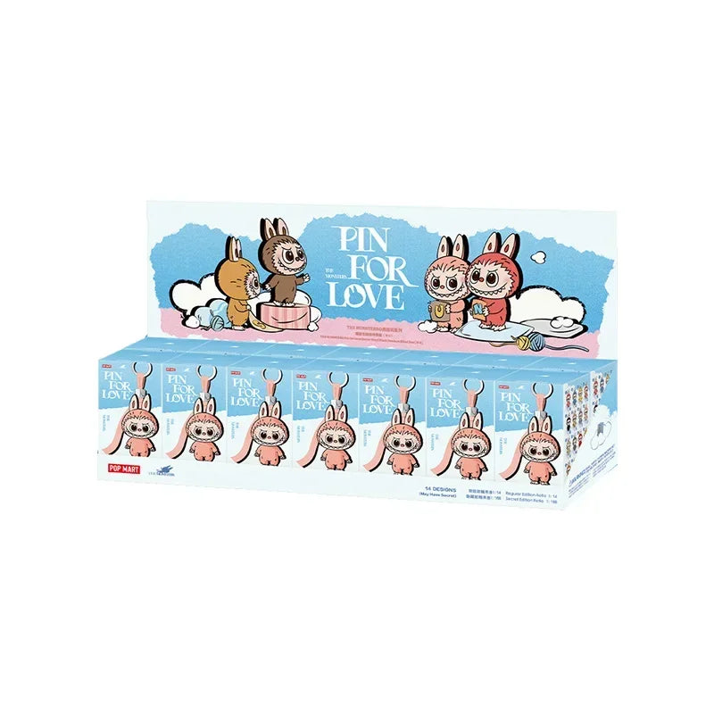 Pop Mart THE MONSTERS PIN FOR LOVE Series Blind Box Mystery Box Guess Bag Toys Doll Anime Figure Ornaments Gift Collection